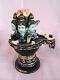 Decorated Wood Shivling with 3 Shiva Statue Decorated Wood Shivling with 3 Shiva Statue