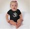 Baby one piece /Tee - Black Organic cotton for 3 - 12 months Baby one piece /Tee - Black Organic cotton for 3 - 12 months