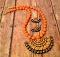 Bright SemiCircle Pattern in Orange & Gold Terracotta Set