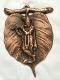 Standing Lord Krishna Playing Flute Copper Wall Hanging