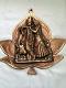 Antique Large Radha Krishna Statue Copper Wall Decor 