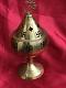 OM Design Brass Oil Lamp with Wick, Akhand Jyoti