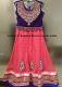 Net Velvet Lehenga Choli in Pink, Peach & Purple Net Velvet Lehenga Choli in Pink, Peach & Purple