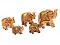 Wooden Elephant Family Home Decor Showpiece (5 Pcs set) Wooden Elephant Family Home Decor Showpiece (5 Pcs set)