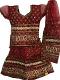 Party Wear Maroon Net Lehenga Choli For Children