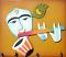 Modern Krishna 3D Key Holder