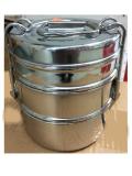 Stainless Steel Tiffin Lunch Box, Small - 3 & 2 Containers