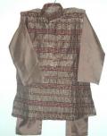 Boys Indian Kurta Pajama Set In Maroon & Gold Color Boys Indian Kurta Pajama Set In Maroon & Gold Color