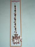 Fashionable Indian Mang Tika Jewelry W/ Dark Red Stones Fashionable Indian Mang Tika Jewelry W/ Dark Red Stones