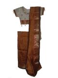 Kids / Teenagers Saree, Blouse & Petticoat Dress In Gold & Cream