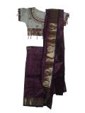 Kids Readymade Plum Silk Indian Saree Blouse