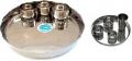 Stainless Steel Thali, 3 Katori & Glass Set - 5 pieces Stainless Steel Thali, 3 Katori & Glass Set - 5 pieces