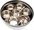 Traditional Indian Spice Box, Stainless Steel Masala Dabba