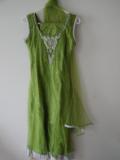 Green and Silver Readymade Churidar Salwar Kameez