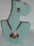 Rajasthani Hand-painted Mina Necklace & Earrings Set
