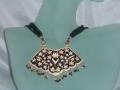 Black & White Handmade Rajasthani Minakari Necklace Black & White Handmade Rajasthani Minakari Necklace