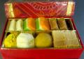 Indian Sweets Gift Box, 2/3 Lbs Bandhani Box for Diwali Indian Sweets Gift Box, 2/3 Lbs Bandhani Box for Diwali