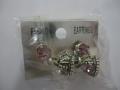 Purple Stone Silver Earrings from India