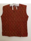 Cotton Sleeveless Printed Short Length Indian Tunic Cotton Sleeveless Printed Short Length Indian Tunic