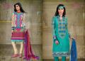 Designer Cotton Semistitched Salwar Suit, Rivaa Designer