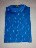 Boys Cotton Embroidered Kurta Pajama In Blue Boys Cotton Embroidered Kurta Pajama In Blue