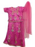 Stunning Pink Kundan Stone Work Net Lehenga Choli Stunning Pink Kundan Stone Work Net Lehenga Choli