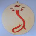 Elegant Lord Ganesha Abstract Carved Wood Frame Elegant Lord Ganesha Abstract Carved Wood Frame