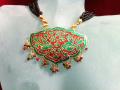 Handmade Rajasthani Bird Pendant Minakari Necklace Handmade Rajasthani Bird Pendant Minakari Necklace