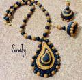 Hand Carved Designer Clay Set in Shades of Golden Brown & Black Hand Carved Designer Clay Set in Shades of Golden Brown & Black