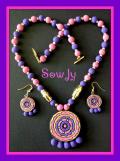 Lovely Terracotta Set in Shades of Pink and Purple Lovely Terracotta Set in Shades of Pink and Purple