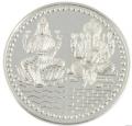 Lakshmi Ganesh Pure Silver Coins for Diwali, 10 Gms