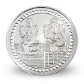 Ganesh, Lakshmi Pure Silver Coins, 5 gms
