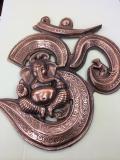 Large Ganesh & OM Symbol Copper Wall Decor