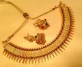 High Quality Micro Plated Antique Red & Green Necklace Choker High Quality Micro Plated Antique Red & Green Necklace Choker