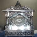 Small Puja Ghar/Mandir, Oxidised Metal Temple (OPEN) 12 X 07 Small Puja Ghar/Mandir, Oxidised Metal Temple (OPEN) 12 X 07