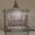 Silver Meenakari Temple for Home 18" X 24" X 12" Silver Meenakari Temple for Home 18" X 24" X 12"