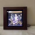 Sherawali Durga Maa Hindu Goddess Glow Picture Frame Sherawali Durga Maa Hindu Goddess Glow Picture Frame