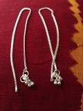 Pair Of Silver Indian Anklets