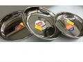 Small Stainless Steel Snack Plates - 6 Pcs / 3 Sizes