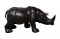 Handmade Large Rhino Leather Showpiece - 16" Handmade Large Rhino Leather Showpiece - 16"
