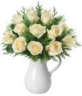 Winter White Pitcher of Roses Winter White Pitcher of Roses