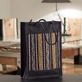 Fancy Black/Brown Handcrafted Utility Bag of Recycled Jute 11 Fancy Black/Brown Handcrafted Utility Bag of Recycled Jute 11