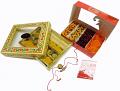 Indian Sweets & Snacks Gift Set /w Rakhi & Kumkum