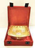 Gold Plated Bowl in Red Velvet Gift Box