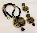Black & Gold Chandbaali Style Terracotta Set Black & Gold Chandbaali Style Terracotta Set