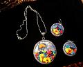 Unique Coral Reef Design Pendant Set Unique Coral Reef Design Pendant Set