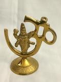 Brass Metal Small Lakshmi & OM Symbol Statue 