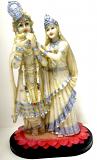 Large Radha Krishna White Murti