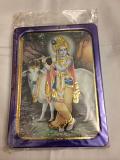 Small Lord Krishna Photo Frame Stand