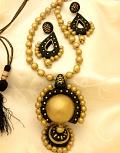 Terracotta Sets, Antique Black & Gold Kavya Maala